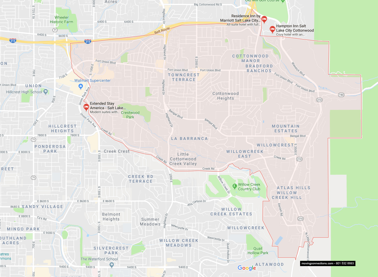  Movers in Cottonwood Heights, Utah