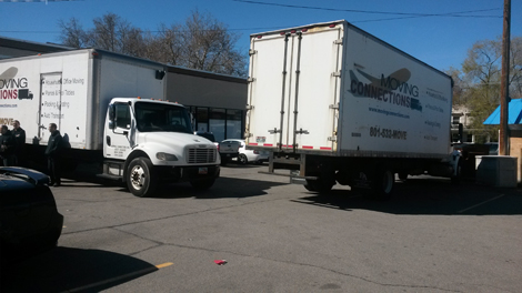 moving truck with ramp